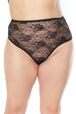 Collection of Garden Grace High Waisted Thong in a gallery layout