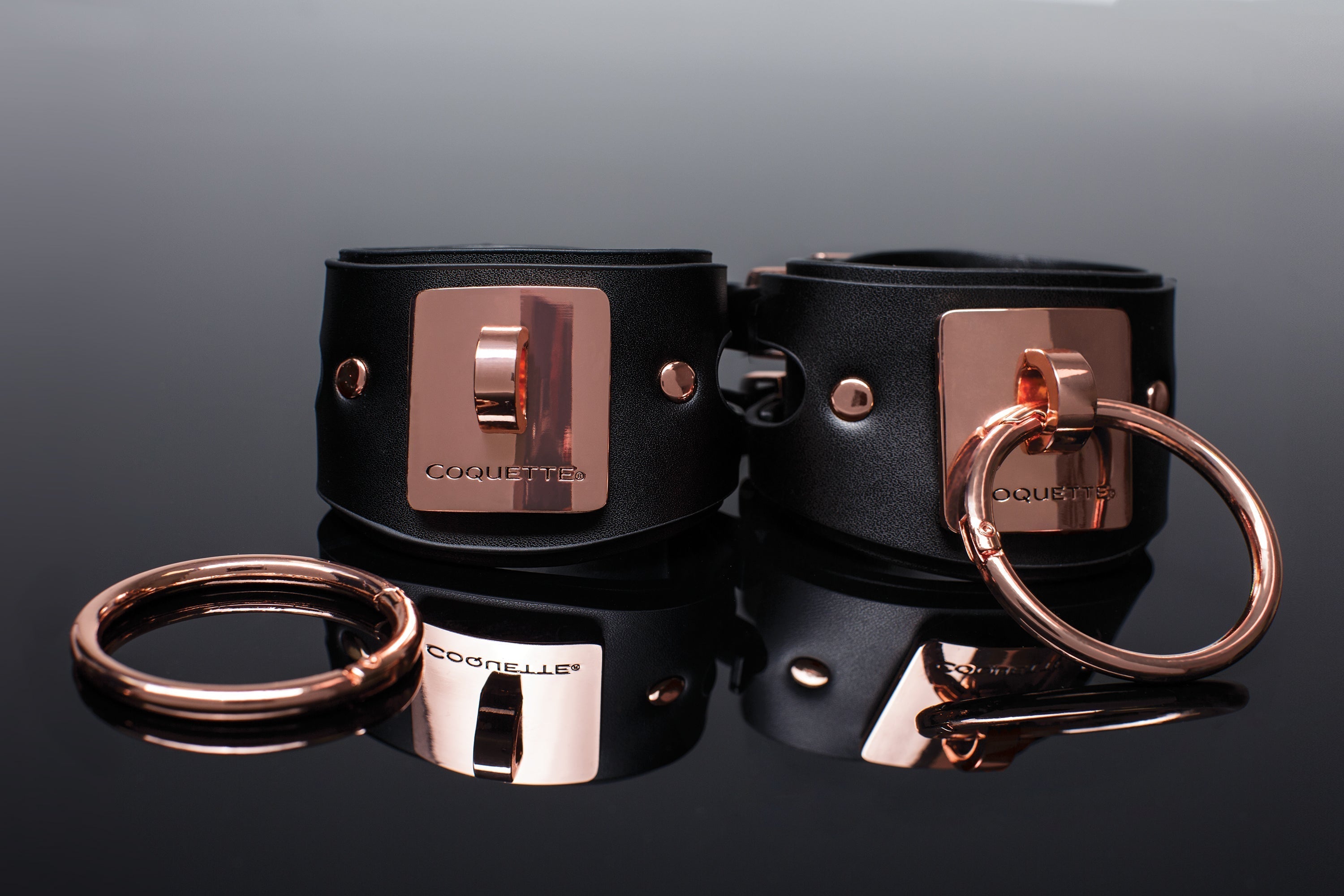 Collection of Vegan Leather Handcuffs in a gallery layout