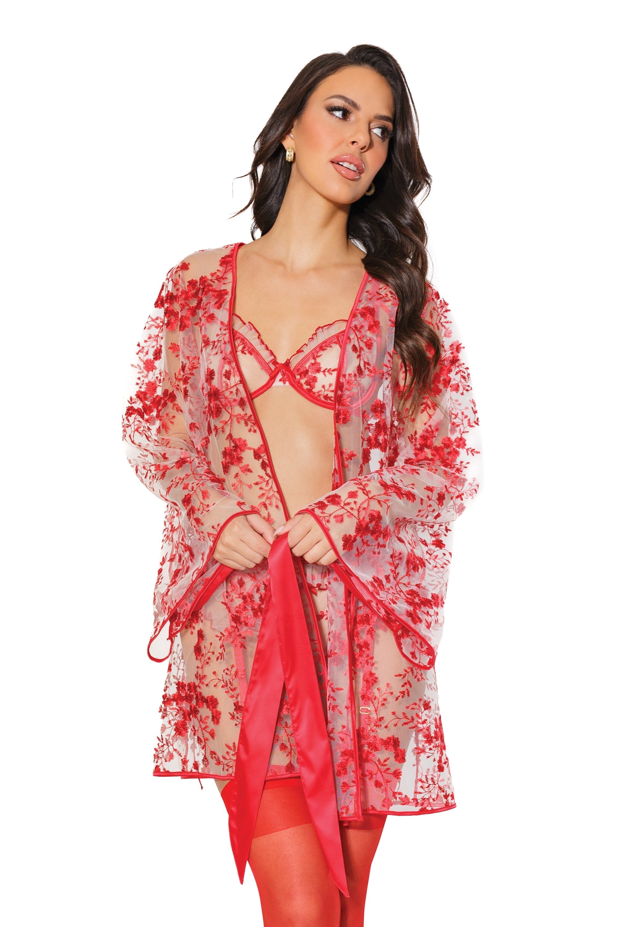 Collection of Floral Fantasy Robe in a gallery layout