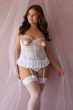 Load image into Gallery viewer, 24127 - Crotchless Teddy - White - OS/XL
