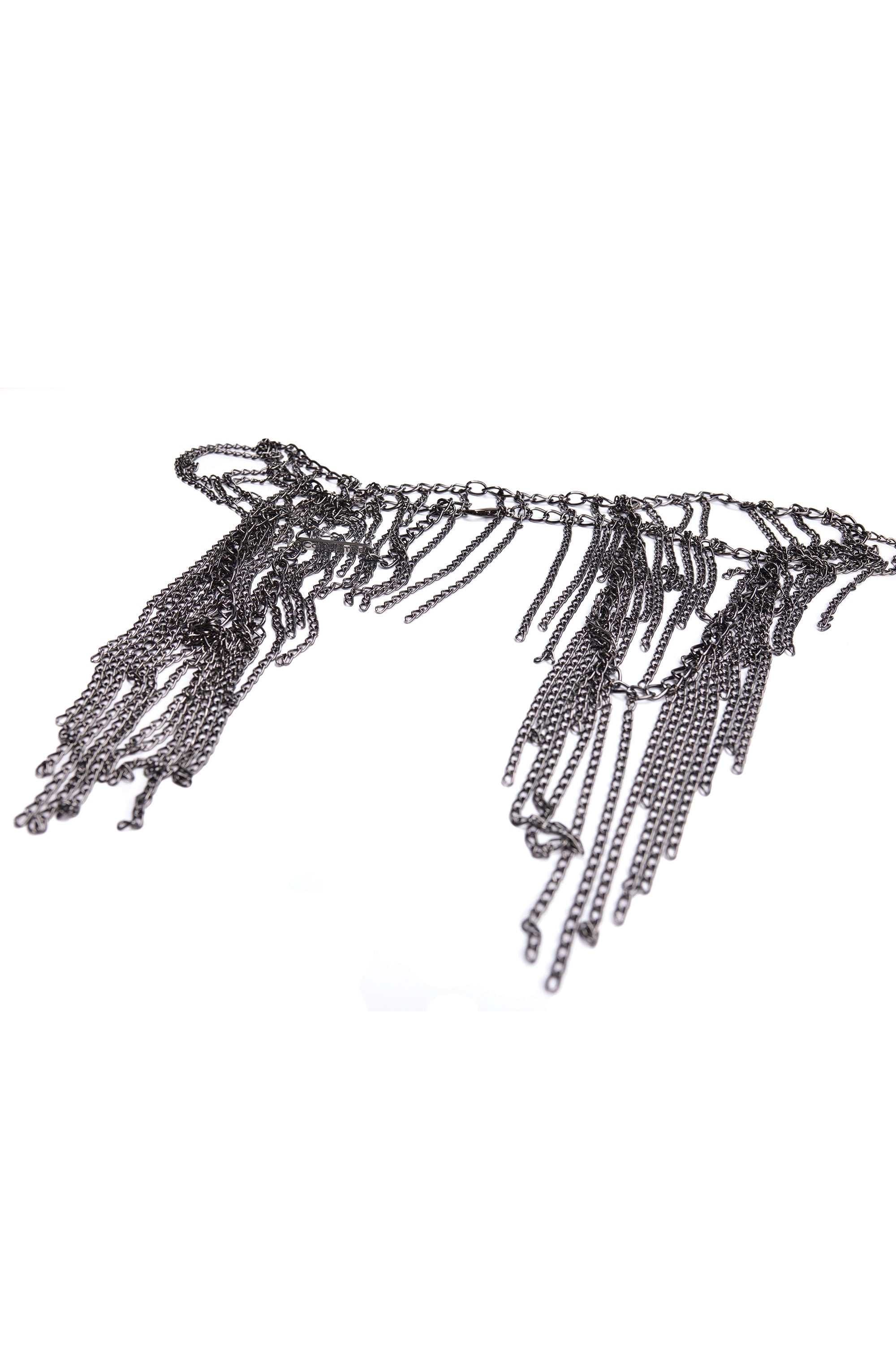 Collection of Gunmetal Glam Chain Belt in a gallery layout