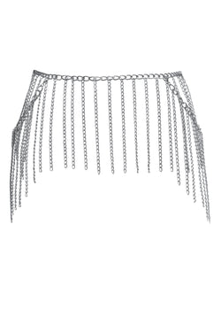 Collection of Gunmetal Glam Chain Belt in a gallery layout