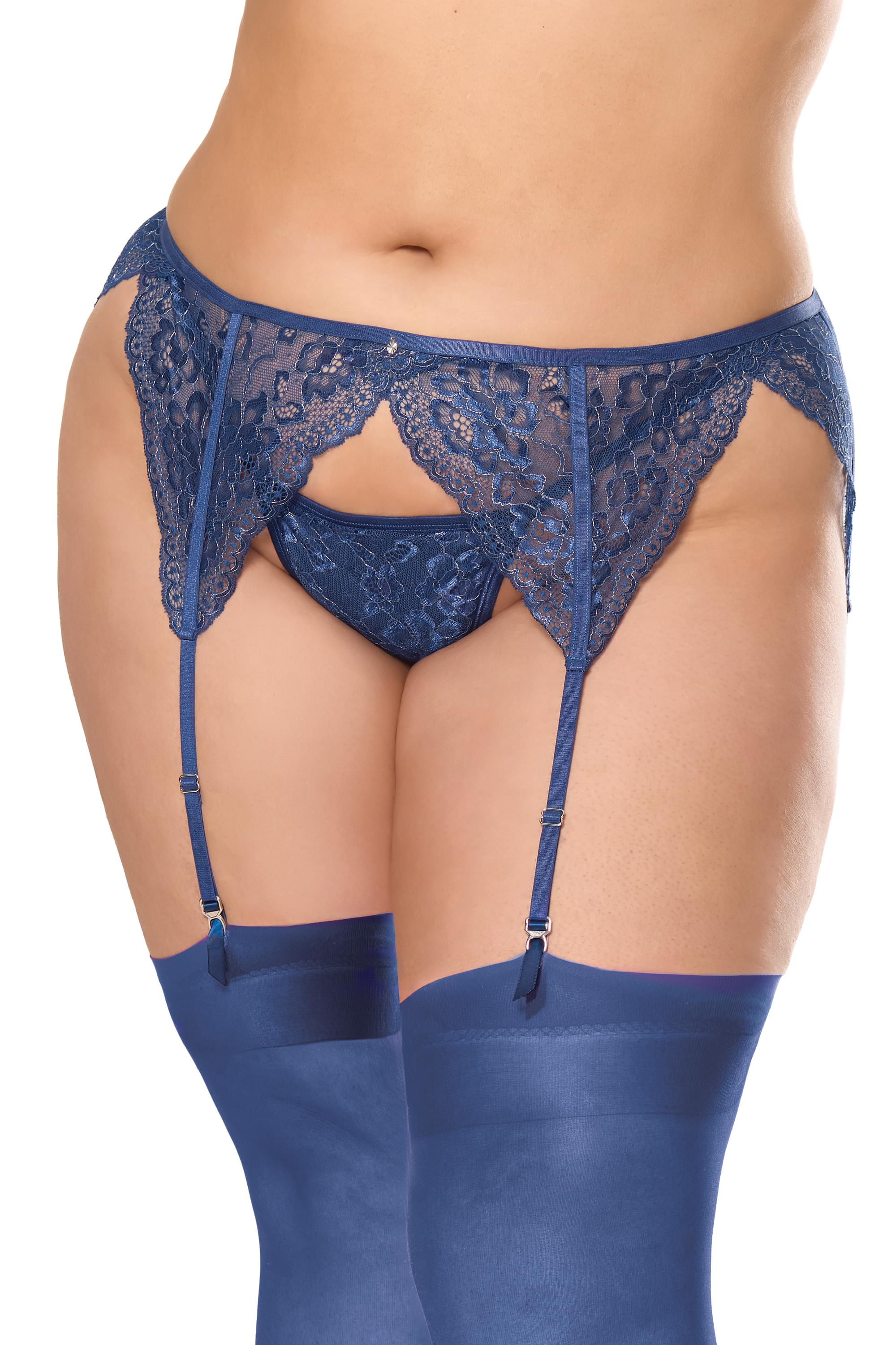 Collection of Sparkle & Tease Garter Belt in a gallery layout
