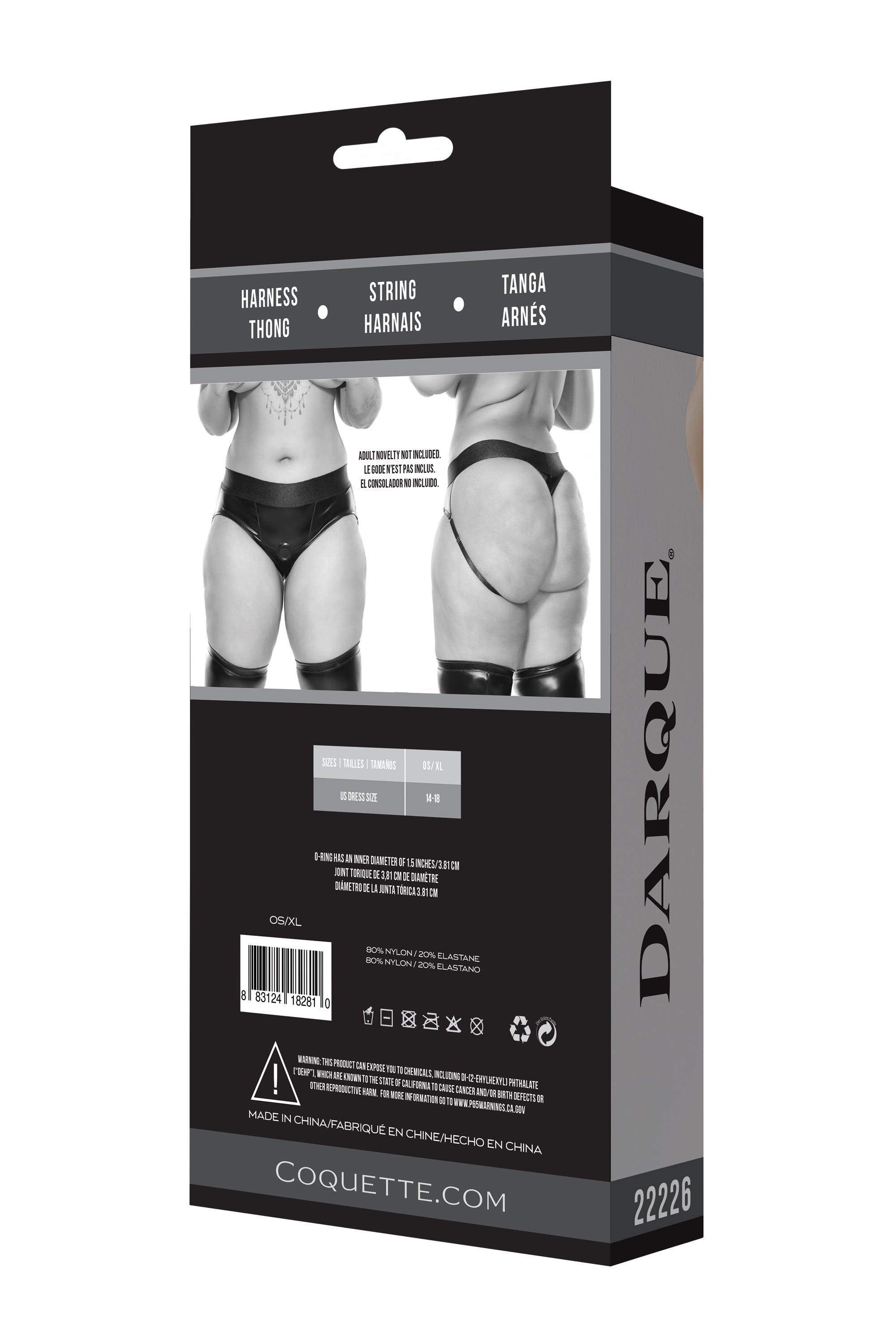 Collection of 22226 - Harness Thong - Black in a gallery layout