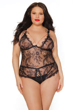Load image into Gallery viewer, 22516 - Crotchless Teddy - Black
