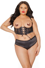 Load image into Gallery viewer, 22520 - Harness &amp; Panty Set - Black
