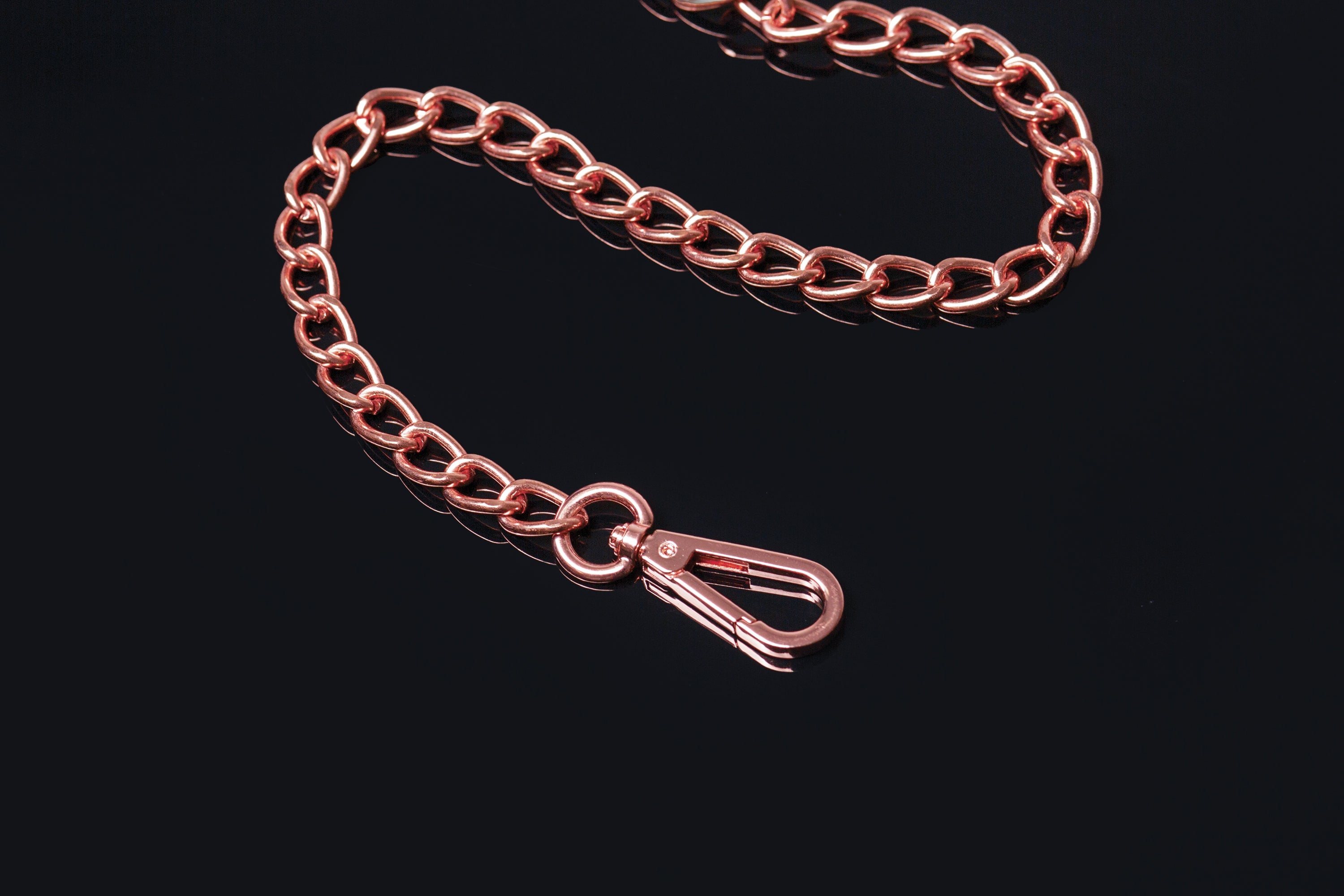 Collection of 22532 - Leash - Black / Rose Gold in a gallery layout