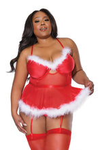 Load image into Gallery viewer, 23329 - Bustier &amp; G-String - Red - OS/XL
