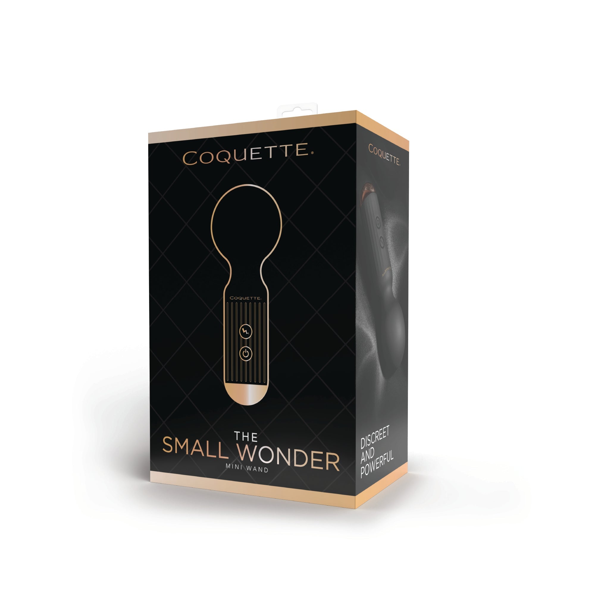 Collection of 23605 - The Small Wonder Mini Wand - Black/Rose Gold in a gallery layout