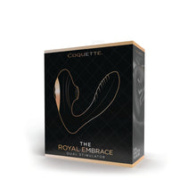 Load image into Gallery viewer, 23609 - The Royal Embrace Dual Stimulator - Black/Rose Gold
