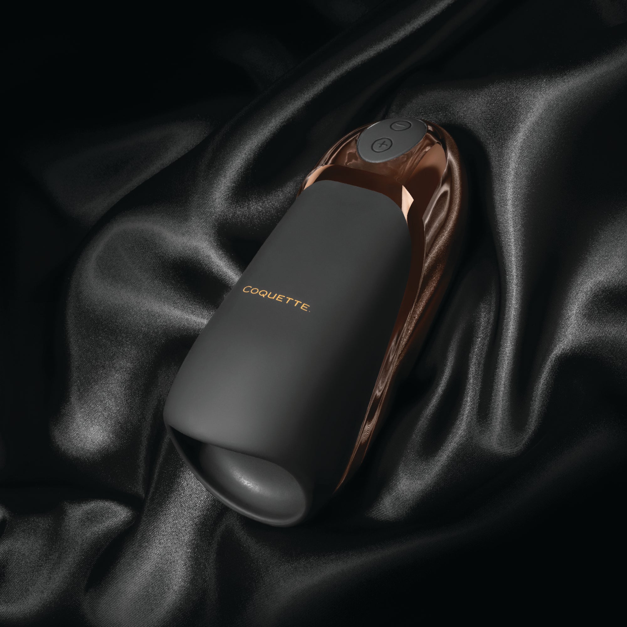 Collection of 23610 - The Hedonist Stroker - Black/Rose Gold in a gallery layout