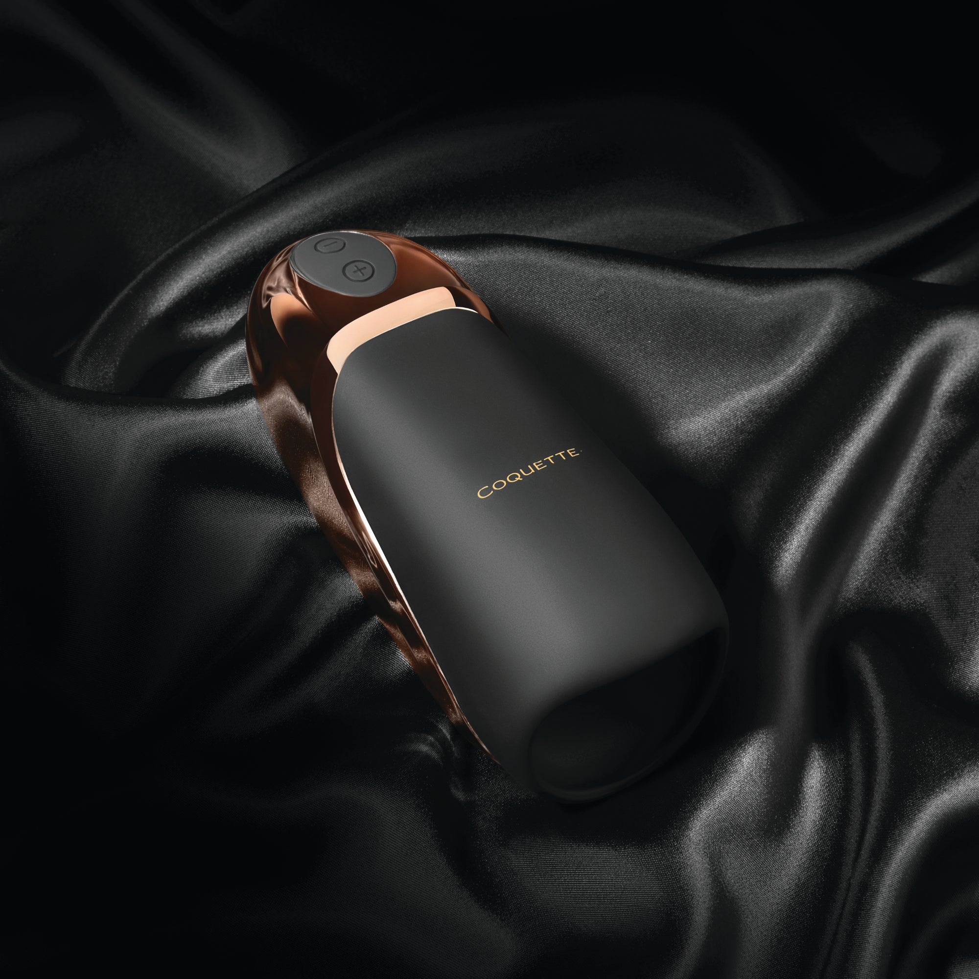 Collection of 23610 - The Hedonist Stroker - Black/Rose Gold in a gallery layout